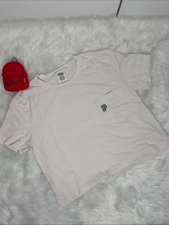 PINK Victoria's Secret Tops - PINK Campus Tee cropped size Small S